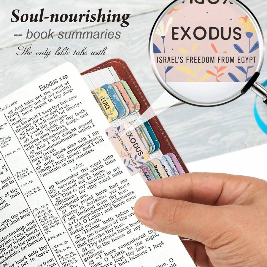 Bible Tabs For Women DIVERSEBEE Laminated Bible Tabs Large Print Easy To Apply Study Journaling Supplies Index Book Tabs For Women Accessories Diverse Thick Bible Tabs