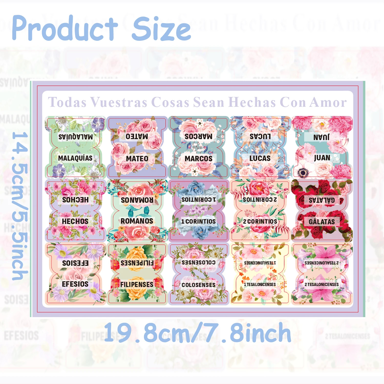 Bible Tabs In Spanish Pastel Bloom Spanish Bible Tabs Spanish New Old Testament BibleTabs Large Laminated Floral Design Bi AliExpress