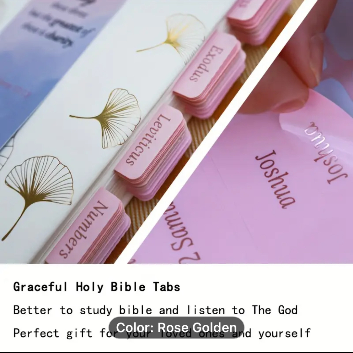 Bible Tabs Pink Gold The Narrow Gate