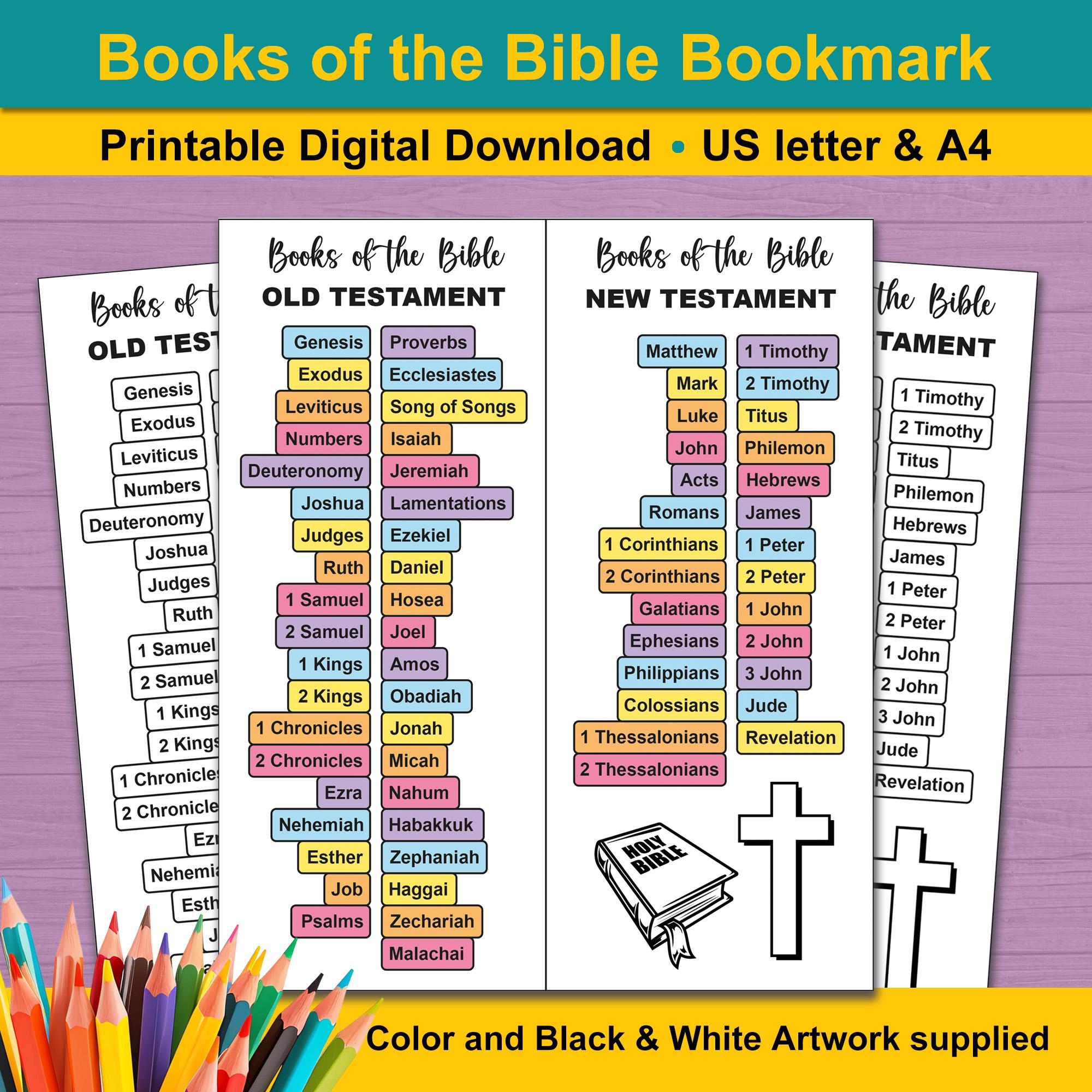 Bible Tabs Printable Free Download PDF