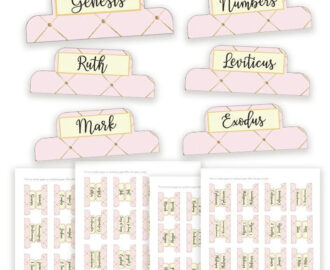 Bible Tabs Printable For Journaling Bible Digital Bible Tabs Bible Divider Label Tabs For Old And New Testament Pink PDF Download Etsy
