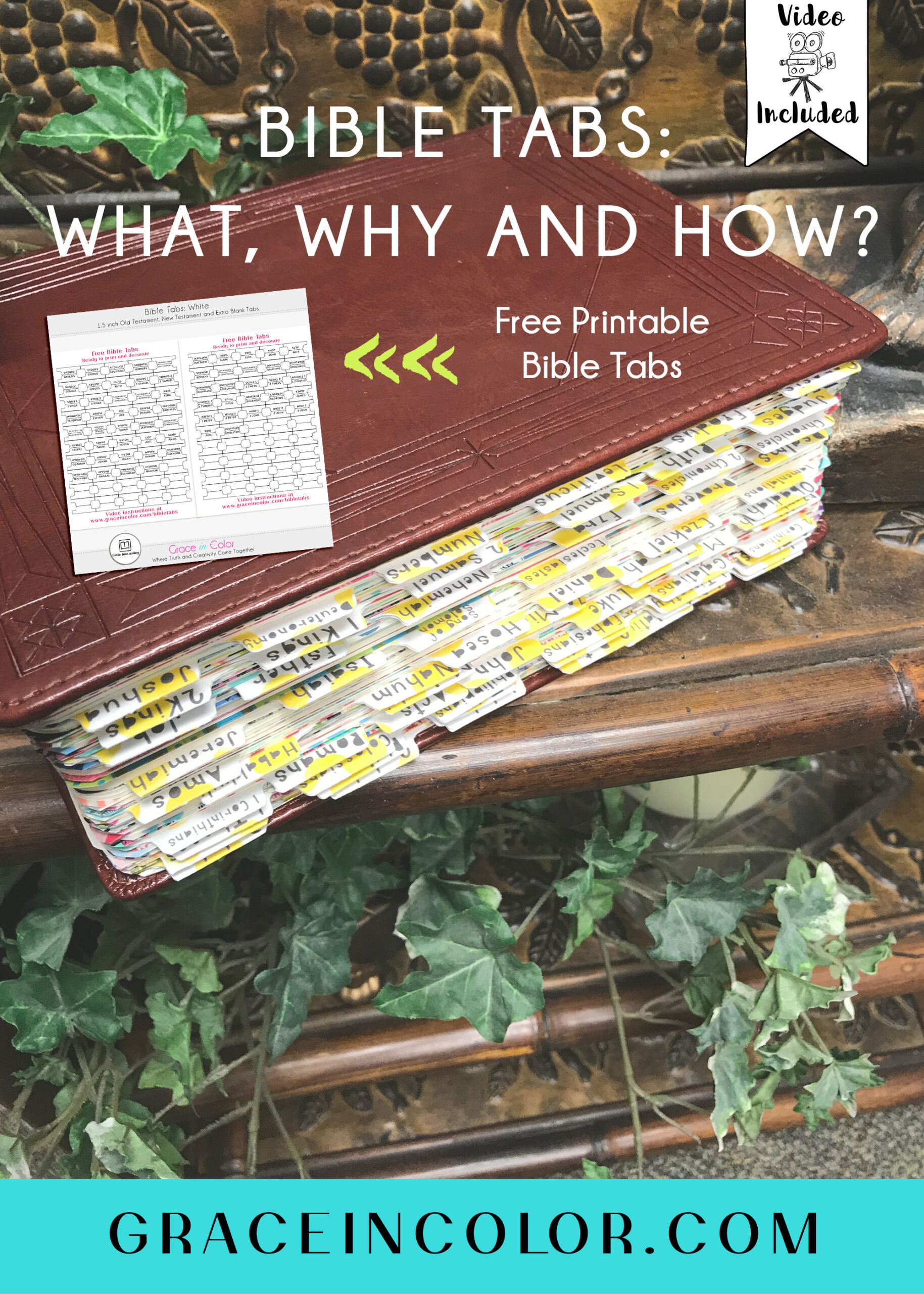Printable Blank Bible Tab Paper