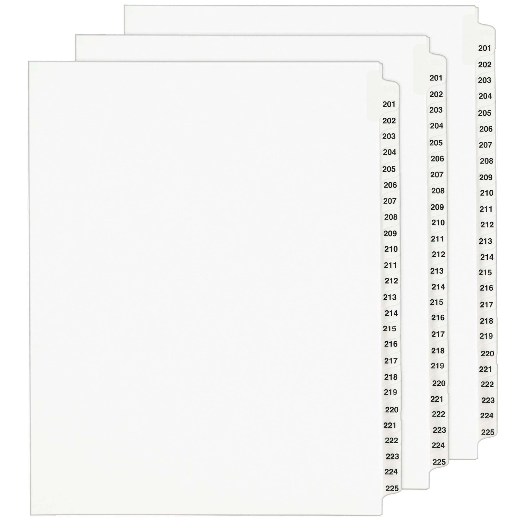 Bible Tabs White Avery 01404 Exhibit Side Tab Divider Printed Bible Dividers Tabs