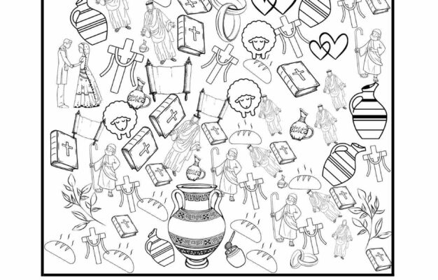 Bible Themed I SPY Printable Activity Sheets PDF Download Free Bible Worksheets