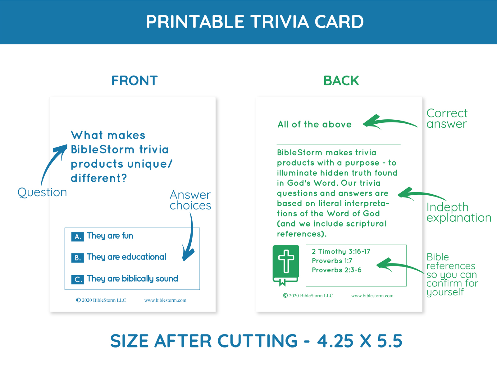 Bible Trivia General Vol 1 Printable Download PDF BibleStorm