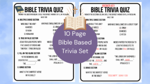 Bible Trivia Quiz Sheets Printable Bible Questions Answer Key Fun For All Ages Classful