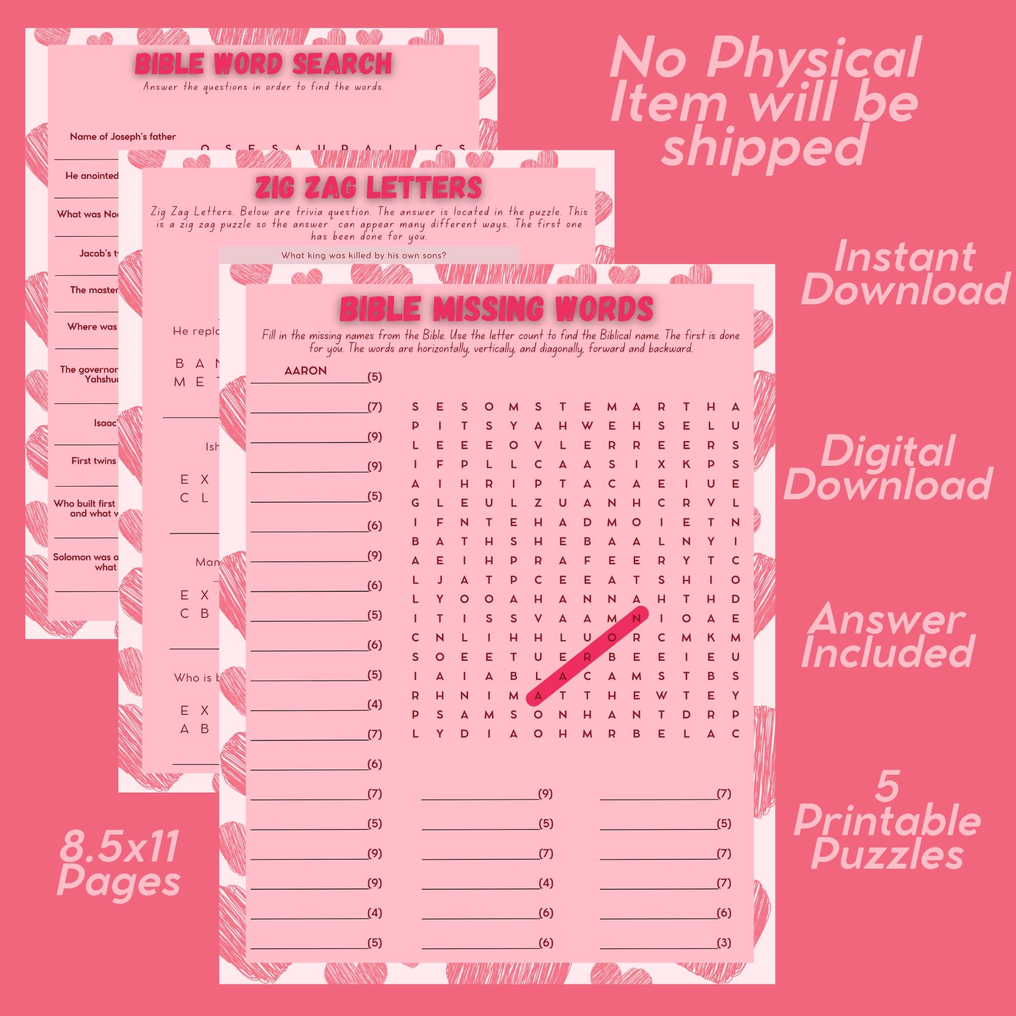 Bible Valentine Games Bible Verses About Love Christian Valentine s Day Valentine s Bible Games Bundle Church Valentine s Games Bible Game Etsy
