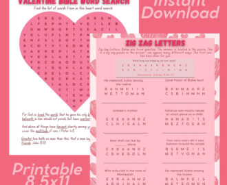 Bible Valentine Games Bible Verses About Love Christian Valentine s Day Valentine s Bible Games Bundle Church Valentine s Games Bible Game Etsy