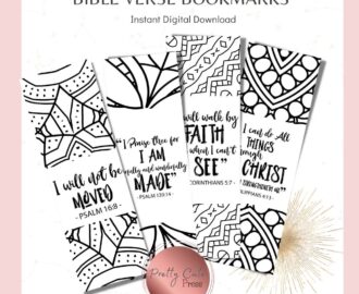 Bible Verse Bookmark Scripture Bookmarks Printable Verse Print Book Lover Coloring Inspirational Marker Etsy