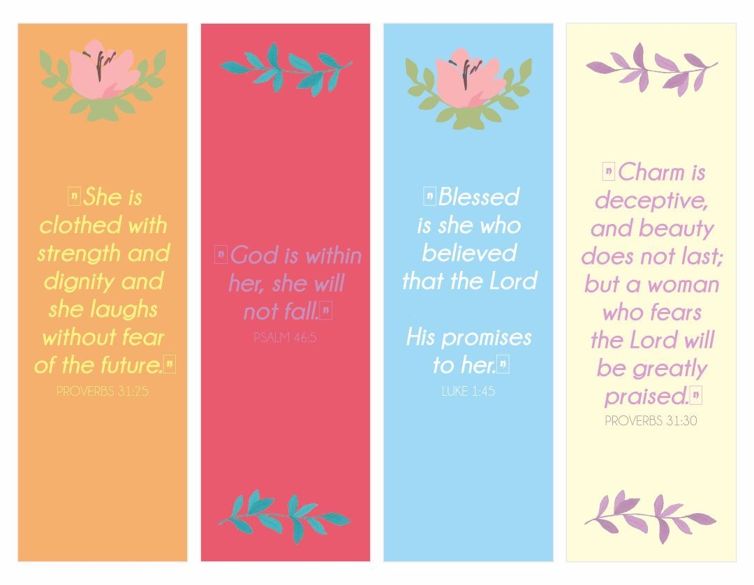 Bible Verse Bookmarks 10 Free PDF Printables Printablee Worksheets Library