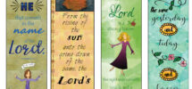 Bible Verse Bookmarks On The Name Of The Lord DIY Full Color Print And Cut Etsy