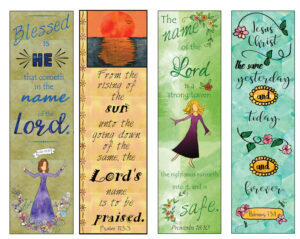 Bible Verse Bookmarks On The Name Of The Lord DIY Full Color Print And Cut Etsy