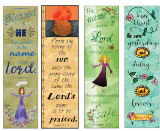 Bible Verse Bookmarks On The Name Of The Lord DIY Full Color Print And Cut Etsy