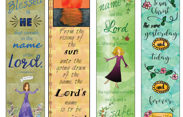 Bible Verse Bookmarks On The Name Of The Lord DIY Full Color Print And Cut Etsy