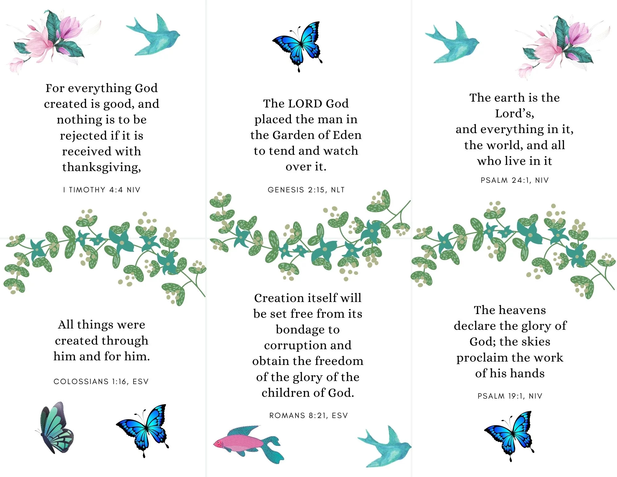 bible verse cards free printable scripture cards