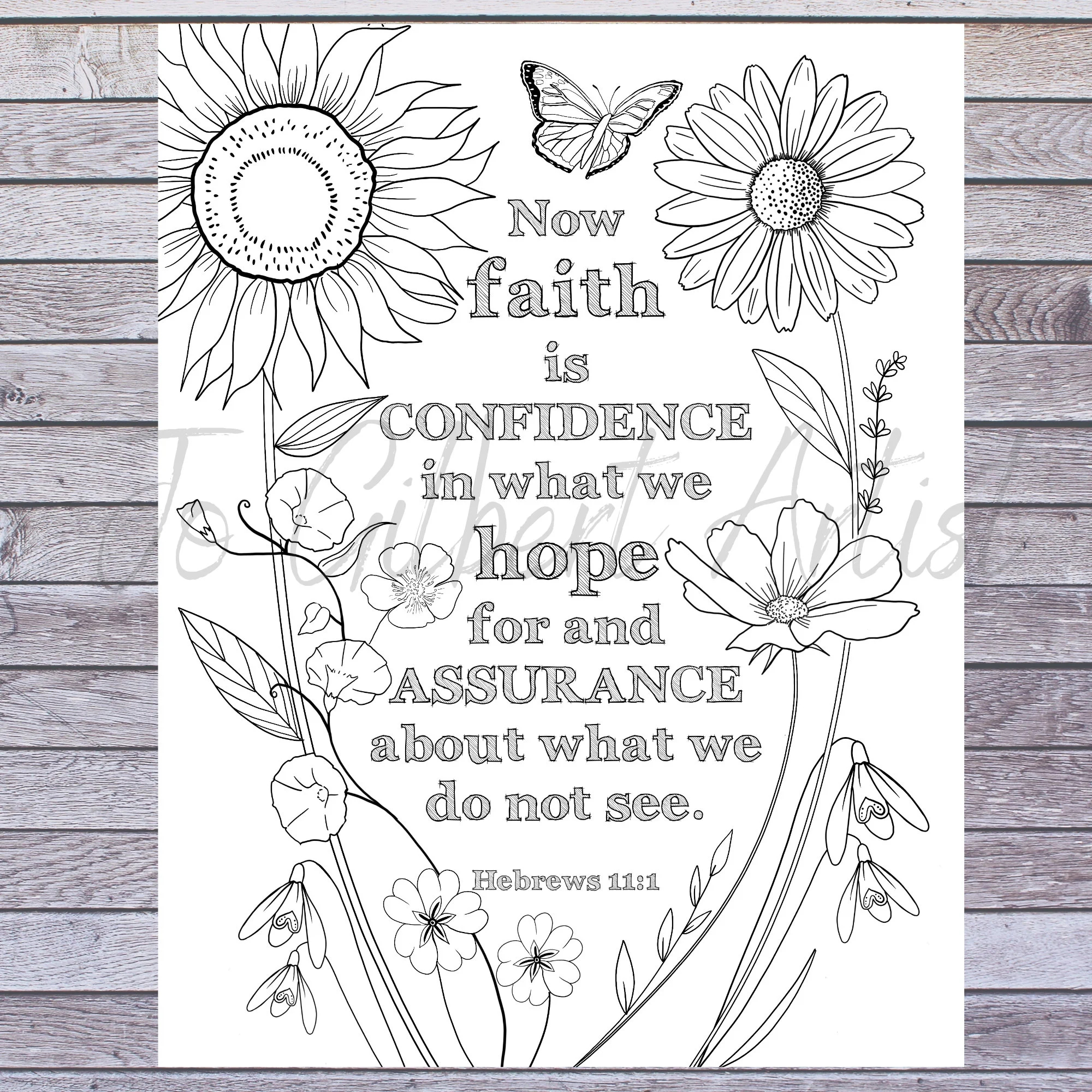 Bible Verse Coloring Page Printable Instant Download Now Faith Is What We Hope For Hebrews 11 1 Adult Coloring Bible Study Etsy Ireland
