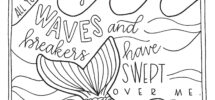 Bible Verse Coloring Page Psalm 42 7 Printable Coloring Page Bible Coloring Page Christian Kids Activity Sunday School Craft Mermaid Etsy Ireland