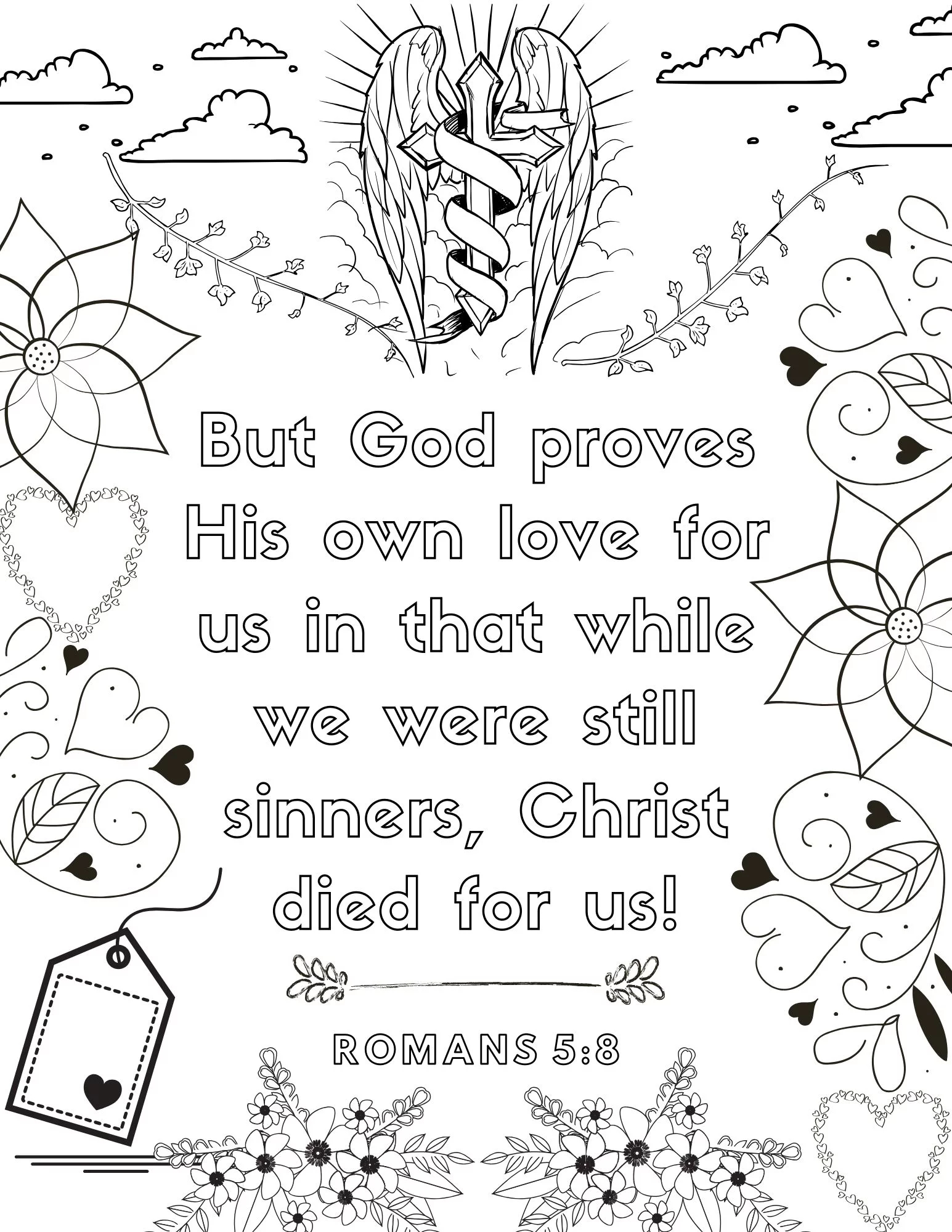 Bible Verse Coloring Pages For Adults Free Printables