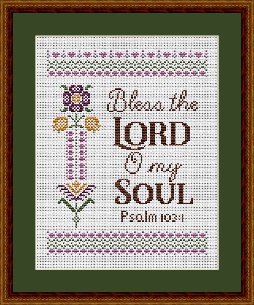 Bible Verse Cross Stitch Patterns Including King James Version KJV Designs Happiness Is HeartMade Cross Stitch Patterns