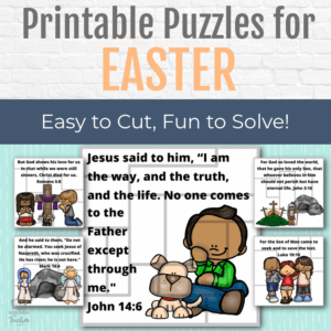 bible verse easter puzzles kids bible teacher