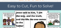 Bible Verse Easter Puzzles Kids Bible Teacher