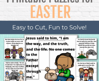 Bible Verse Easter Puzzles Kids Bible Teacher