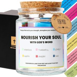 Bible Verse Encouragement Jars DIY Bible Verses In A Jar For Encouragement Scripture Jar Bible Verses For Emotions And Feelings Baptism Gift Bible Study Template Jars Craft