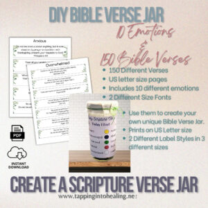 Bible Verse Jar DIY Scripture Jar Printable Bible Verses For Emotions Printable Bible Verses Daily Bible Verse Christian Gift Etsy