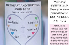 Bible Verse Jar Label DIY Scripture For Emotional Support digital Download Etsy