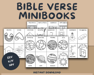 Bible Verse Minibook Bible Verse Mini Coloring Book Scripture Memory Coloring Pages Bible Verse Coloring Book Scripture Coloring Pages Etsy