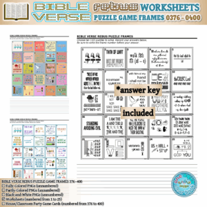 BIBLE VERSE Rebus Puzzle Game Frames 376 400 Worksheets Made By Teachers