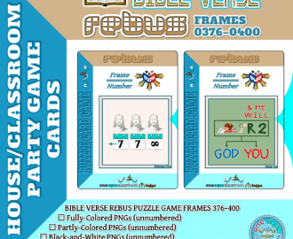 BIBLE VERSE Rebus Puzzle Party Game Cards 376 400 Made By Teachers