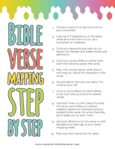 Bible Verse Template Project Management Templates