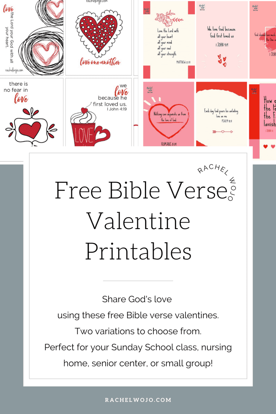 Bible Verse Valentine Printable Rachel Wojo