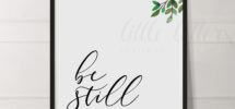 Bible Verse Wall Art Bible Verse Printable Be Still And Know That I Am God Psalm 46 10 Scripture Wall Art Encouragement Print Etsy