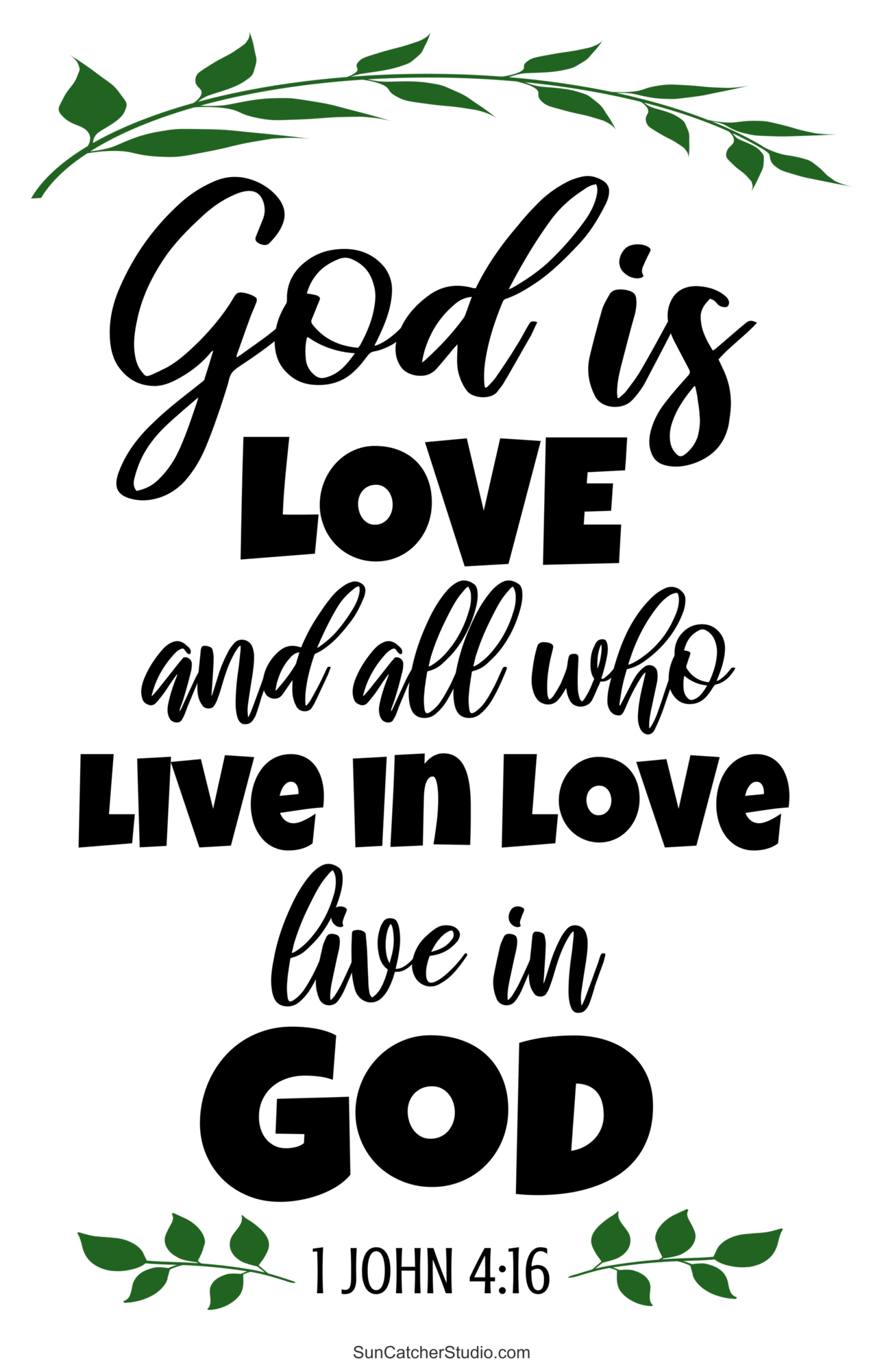 Printable Bible Scripture On Love