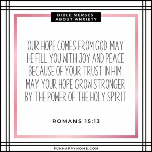 Bible Verses For Anxiety Fun Happy Home