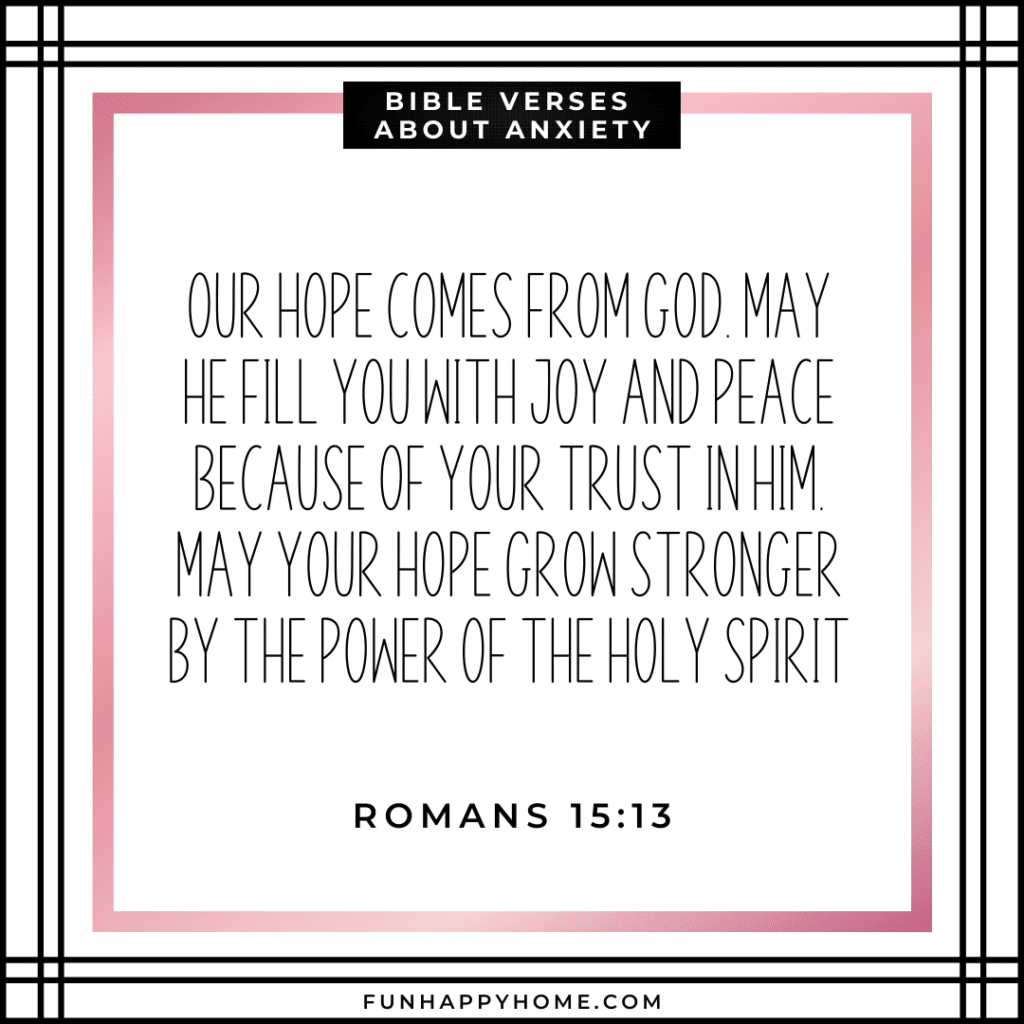 Bible Verses For Anxiety Fun Happy Home