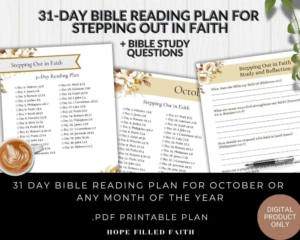 Bible Verses For October 31 Day Reading Plan On Faith
