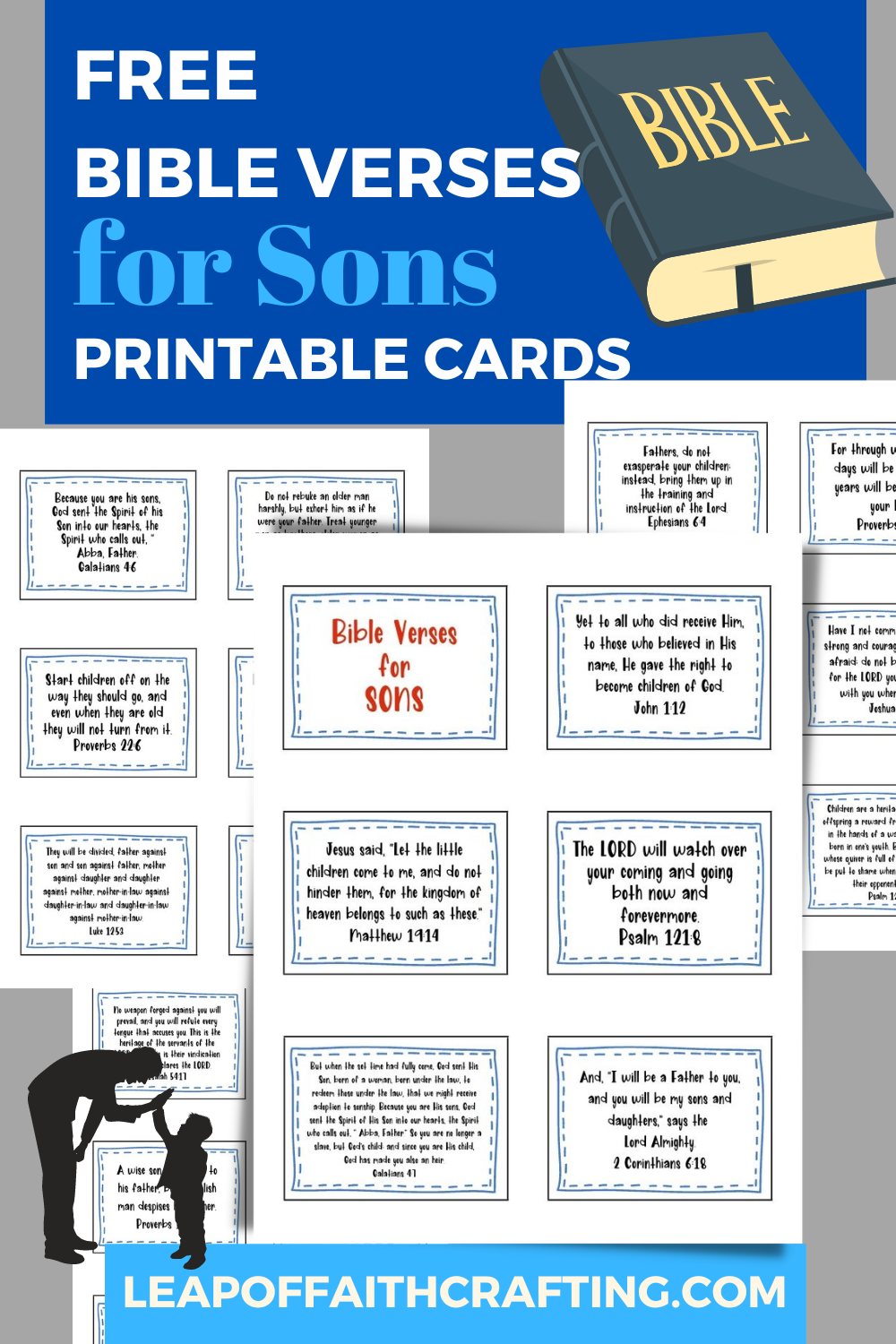 Bible Verses For Son With FREE Scripture Cards Leap Of Faith Crafting