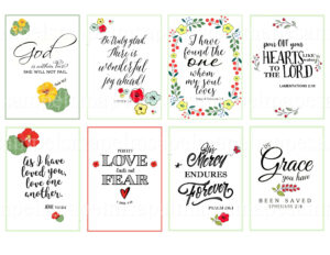 Bible Verses Tags Collage Sheet Printable Scripture Greeting Cards Bible Verses Downloads Print At Home Allegradigital Images Etsy