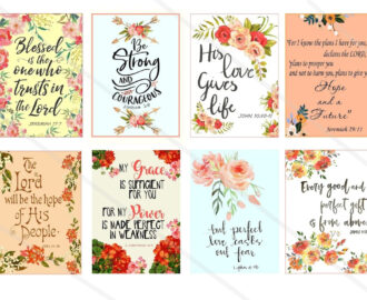 Bible Verses Tags Collage Sheet Printable Scripture Greeting Cards Bible Verses Downloads Print At Home Etsy