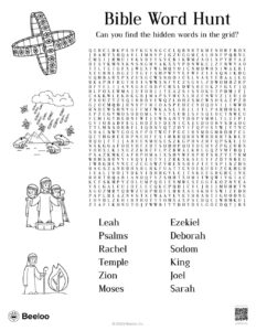 bible word hunt beeloo printable crafts and activities for kids