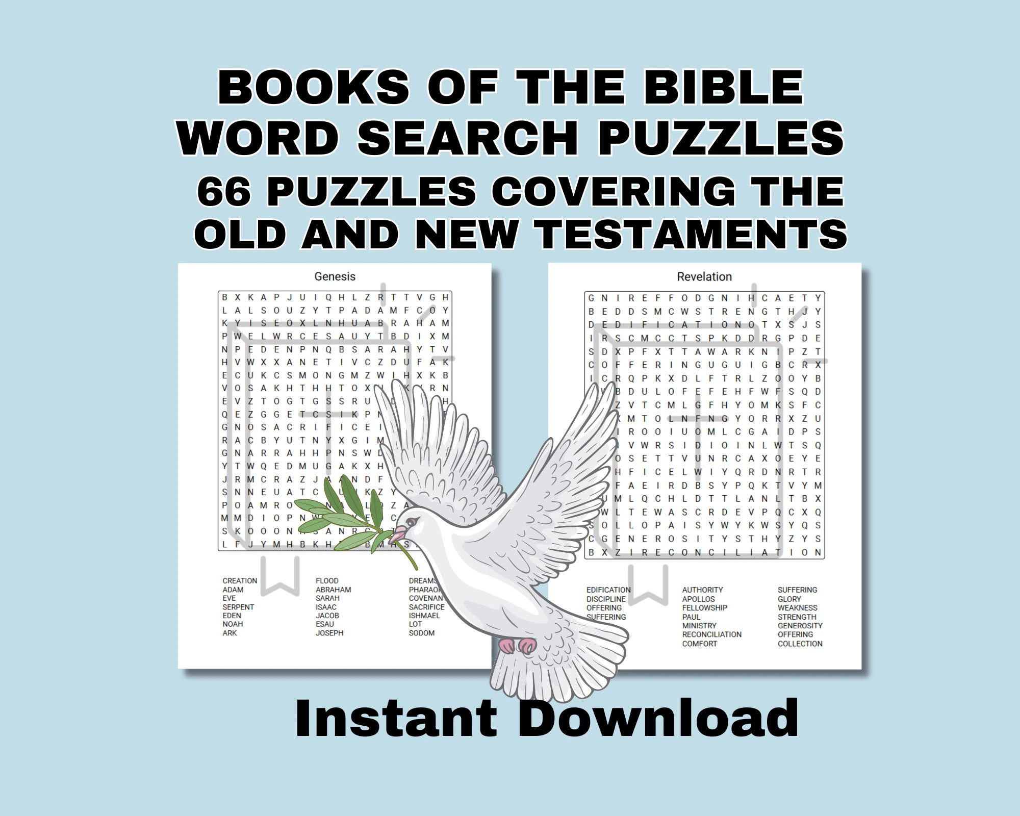Adult Word Searches Printable Free Bible