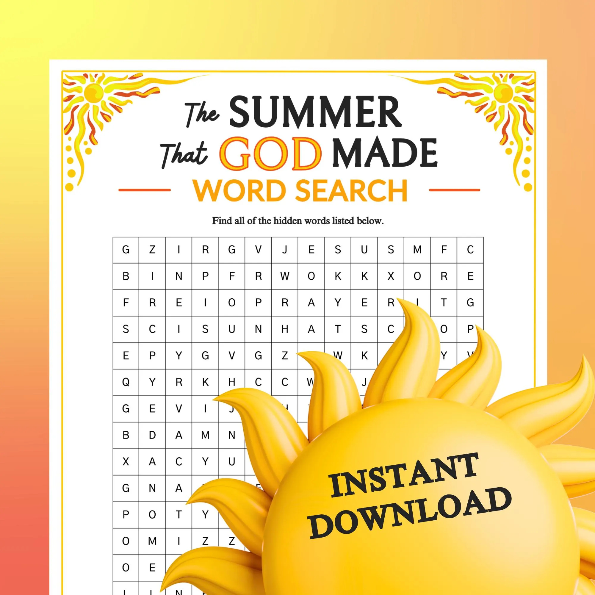 Bible Word Search Adults Etsy