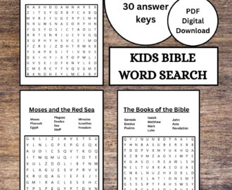 Bible Word Search Adults Etsy