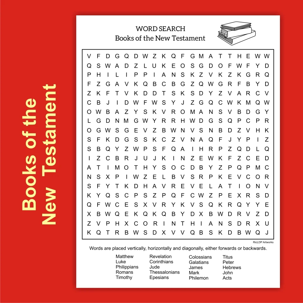 Bible Word Search Books In The Old And New Testament Payhip