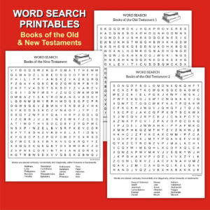 Bible Word Search Books In The Old And New Testament Payhip