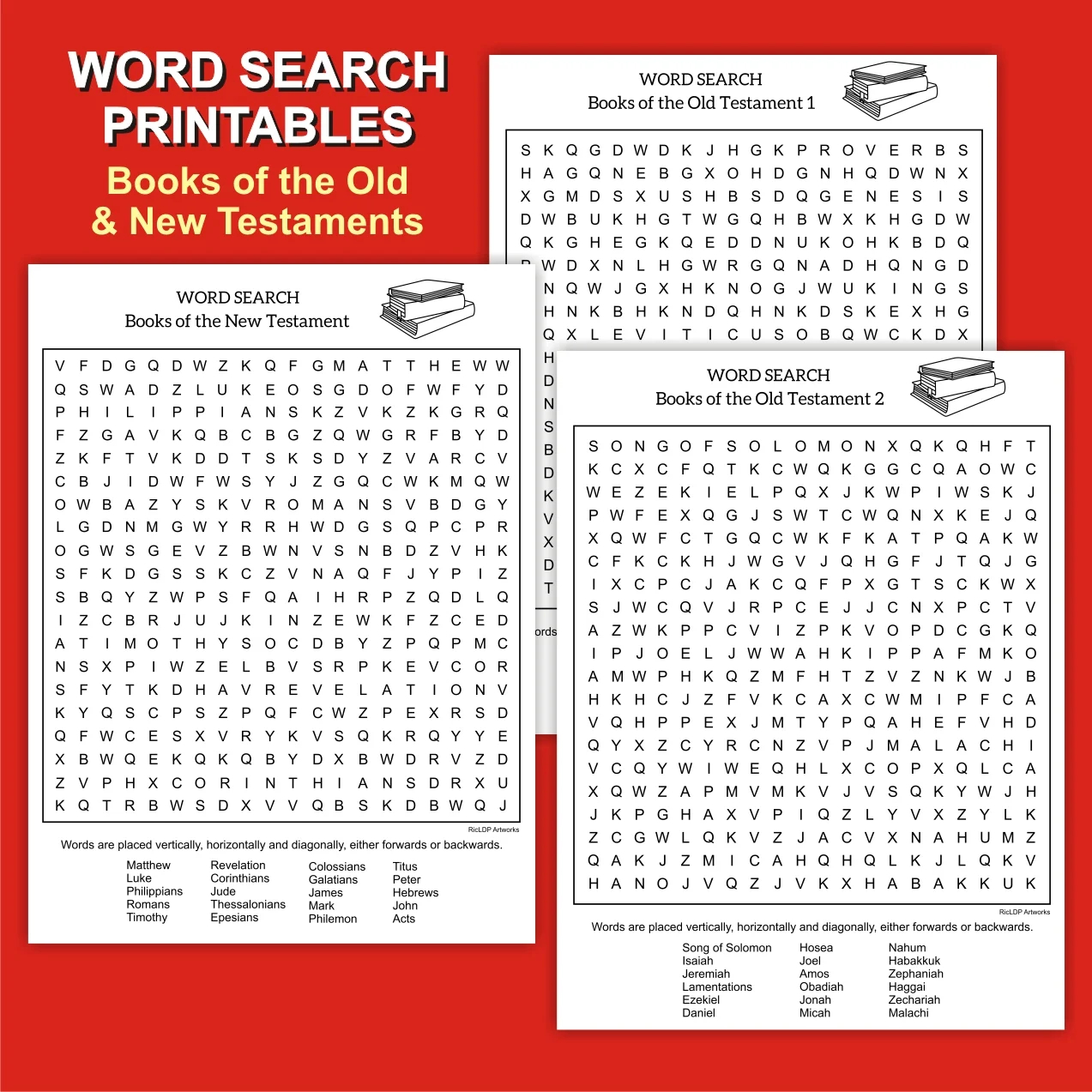 Bible Word Search Sheets Printable