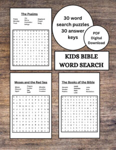 bible word search for kids etsy